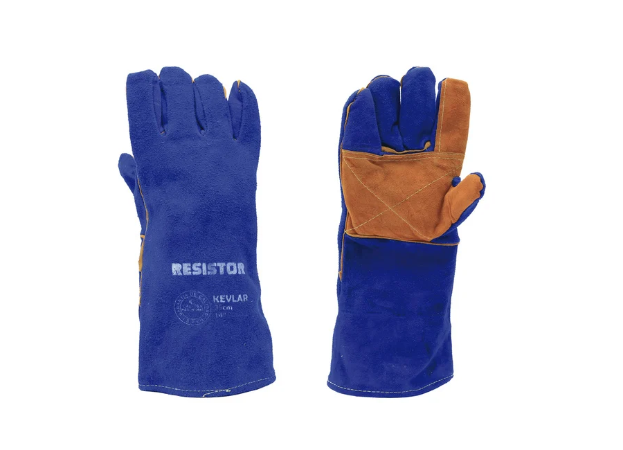 Guante Soldador Azul Kevlar 14'' Resistor